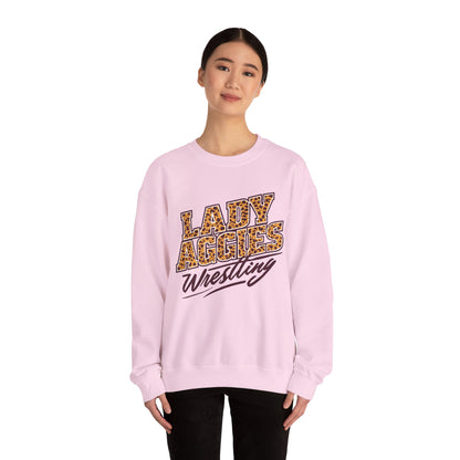 Adult Crewneck Sweatshirt \ Hamilton Aggies Wrestling \ HAWG3