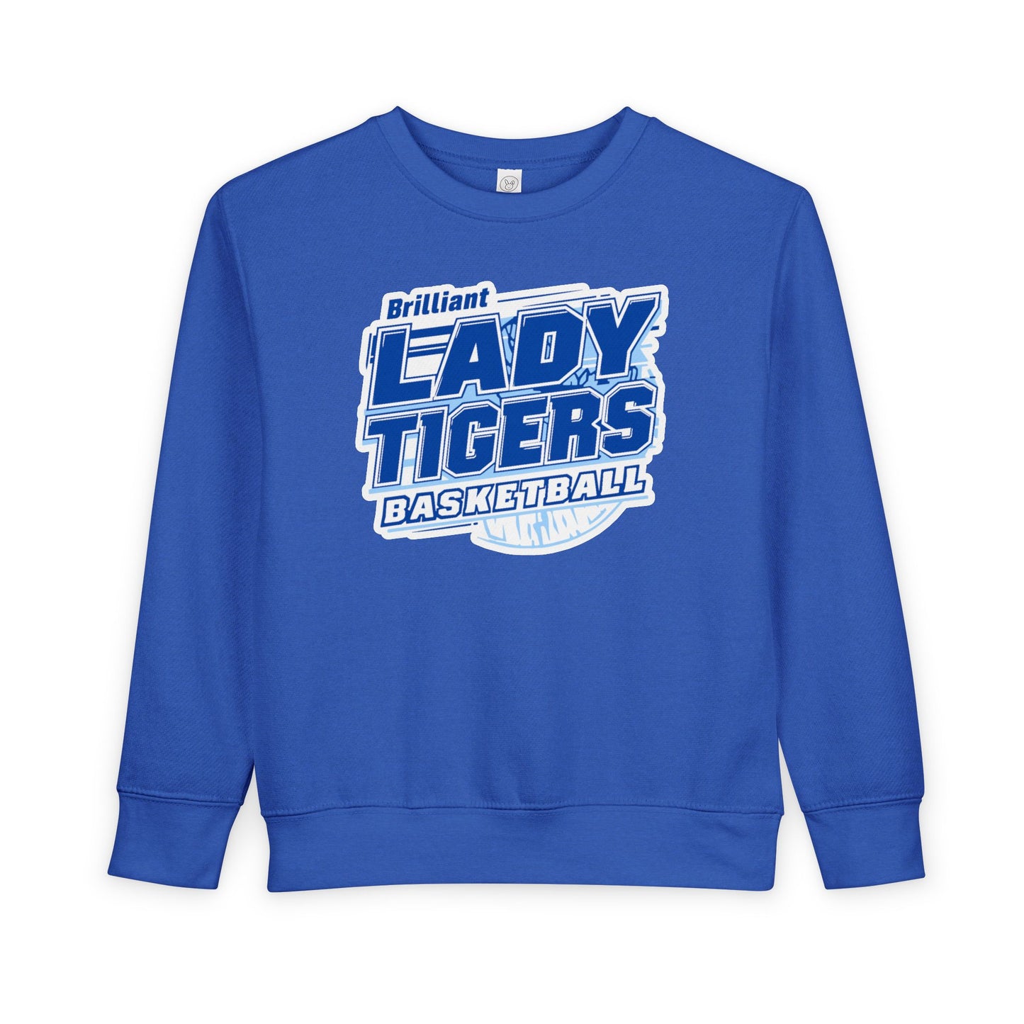 Toddler Crewneck Sweatshirt \ Brilliant Tigers Basketball \ BTBKG2
