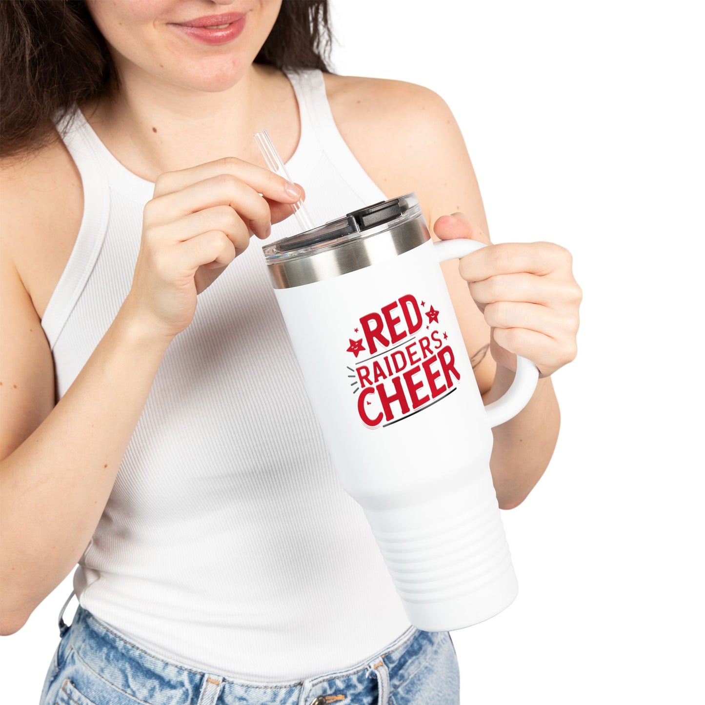 40oz Insulated Tumbler \ Marion County Red Raiders Cheer \ MCC2