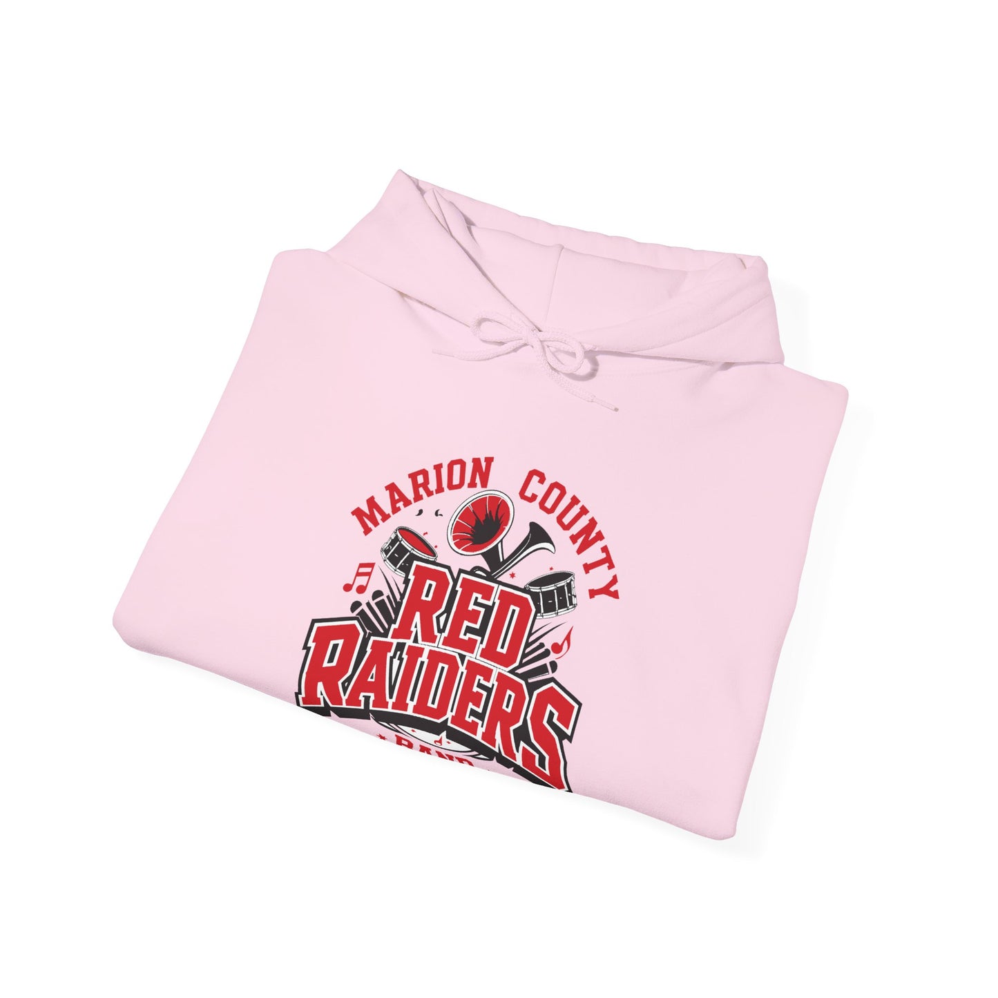 Adult Hoodie Sweatshirt \ Marion County Red Raiders Band \ MCB2