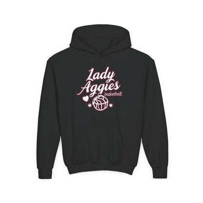 Youth Hoodie Sweatshirt \ Hamilton Aggies Basketball \ HABBG2