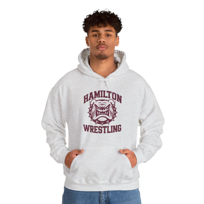 Adult Hoodie Sweatshirt \ Hamilton Aggies Wrestling \ HAW2