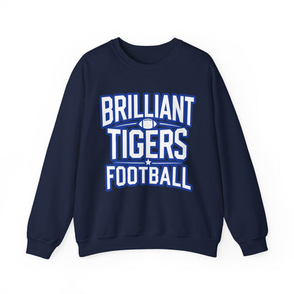 Adult Crewneck Sweatshirt \ Brilliant Tigers Football \ BTF1