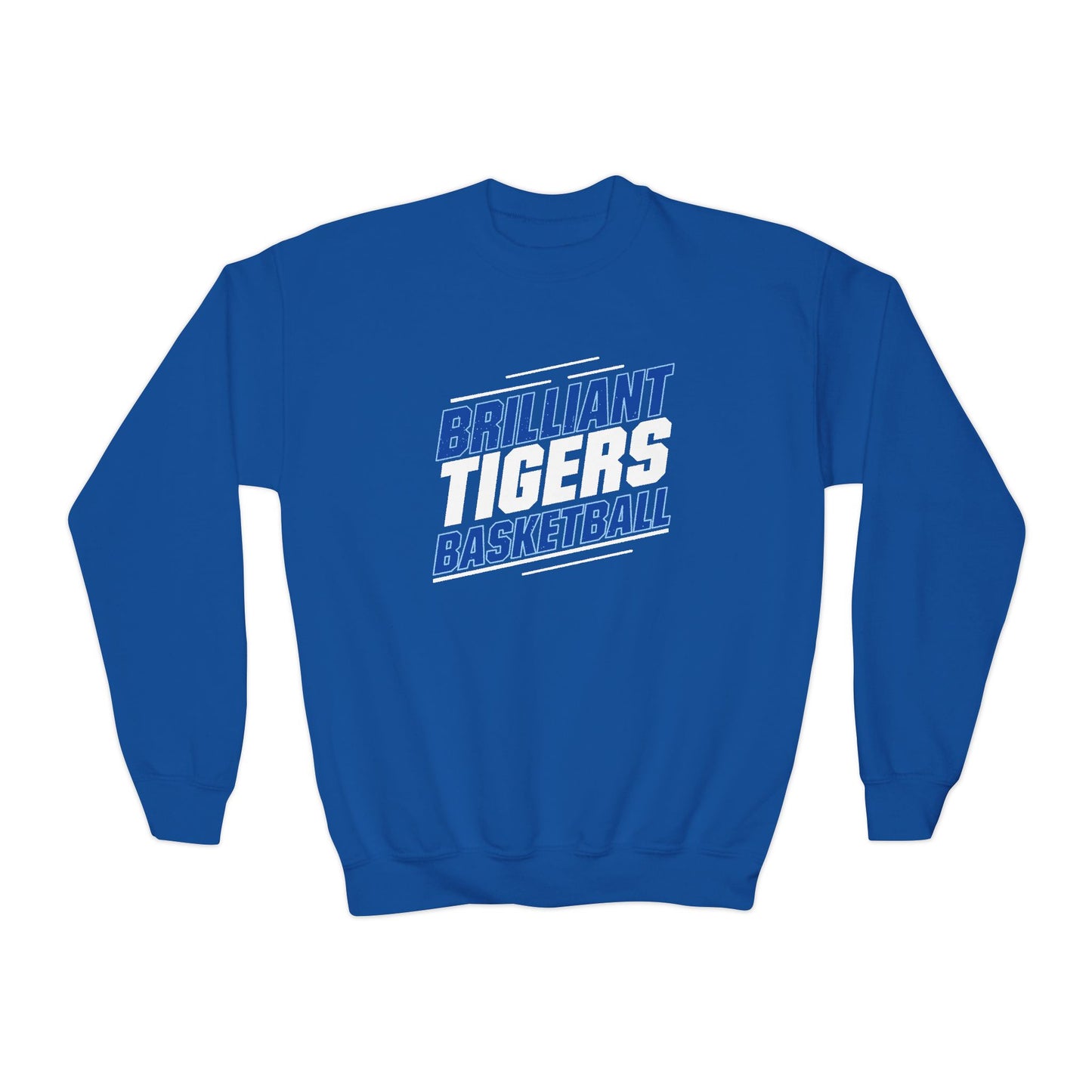 Youth Crewneck Sweatshirt \ Brilliant Tigers Basketball \ BTBK2
