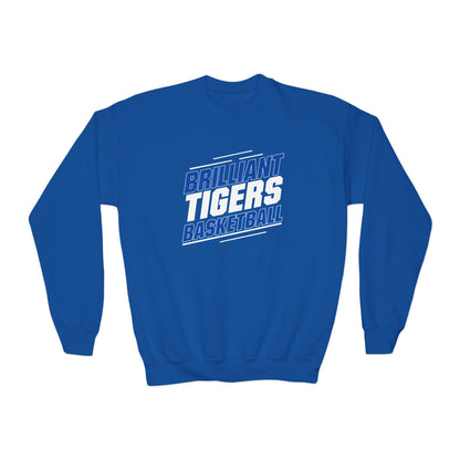 Youth Crewneck Sweatshirt \ Brilliant Tigers Basketball \ BTBK2