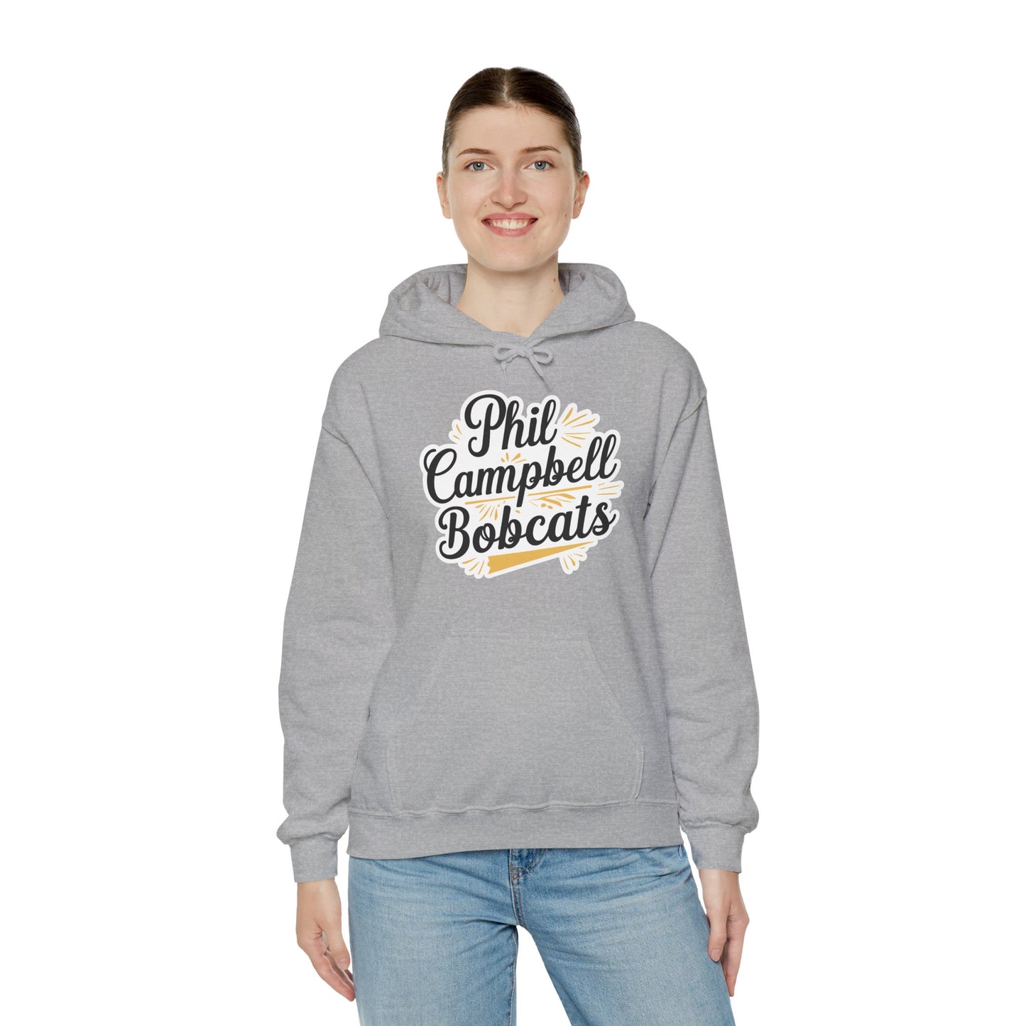 Adult Hoodie Sweatshirt \ Phil Campbell Bobcats \ PCBG2