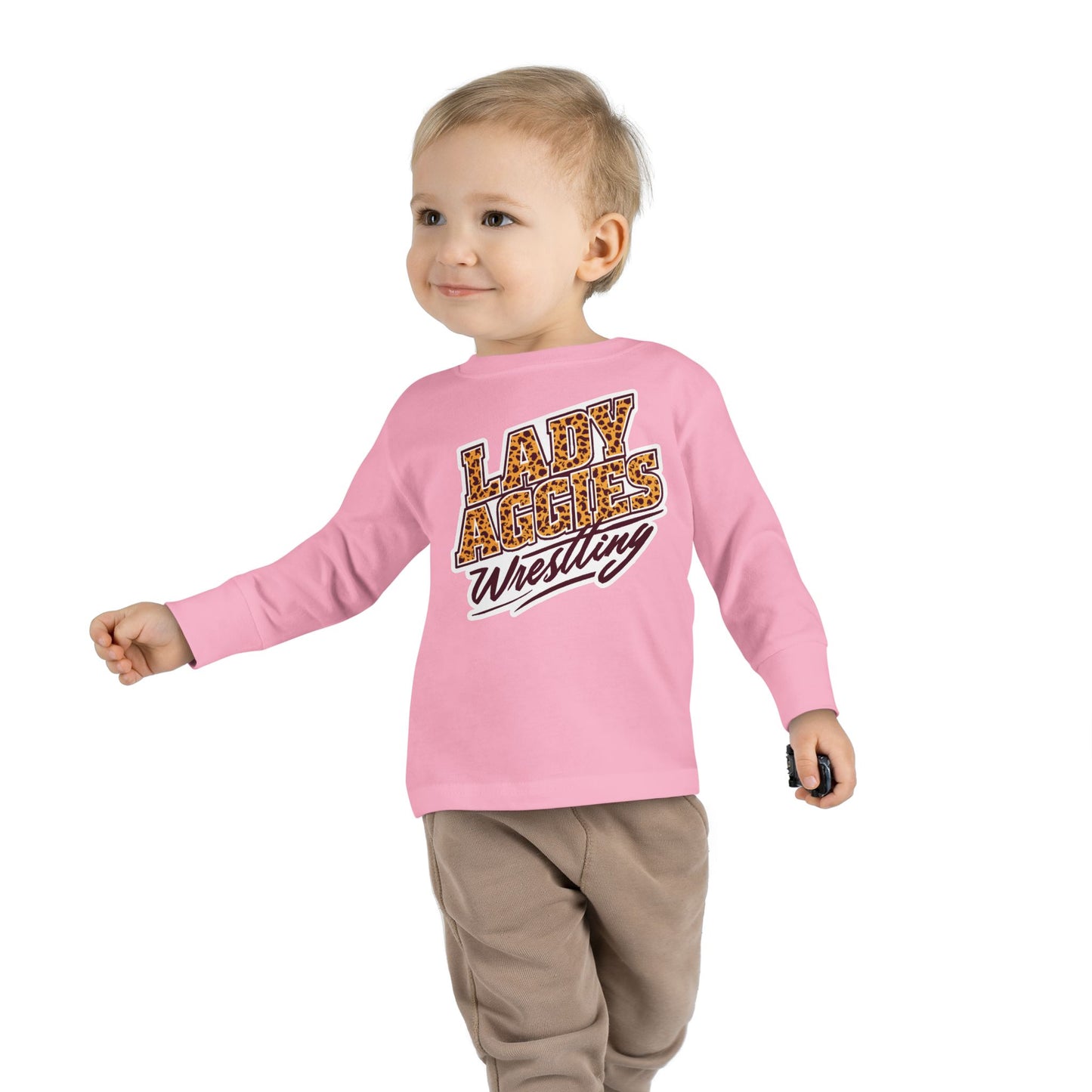 Toddler Long Sleeve Tee \ Hamilton Aggies Wrestling \ HAWG3