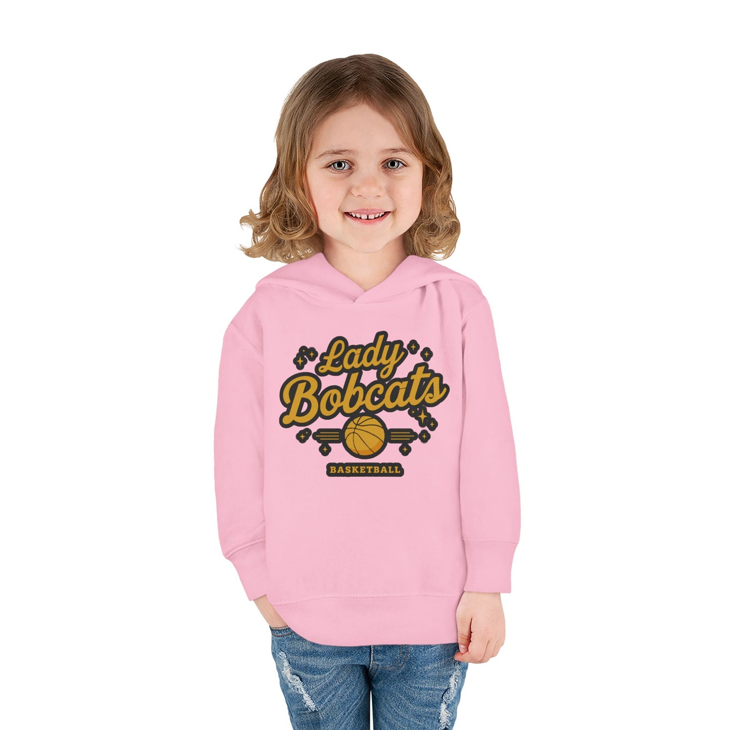 Toddler Hoodie Sweatshirt \ Phil Campbell Bobcats Basketball \ PCBBKG2