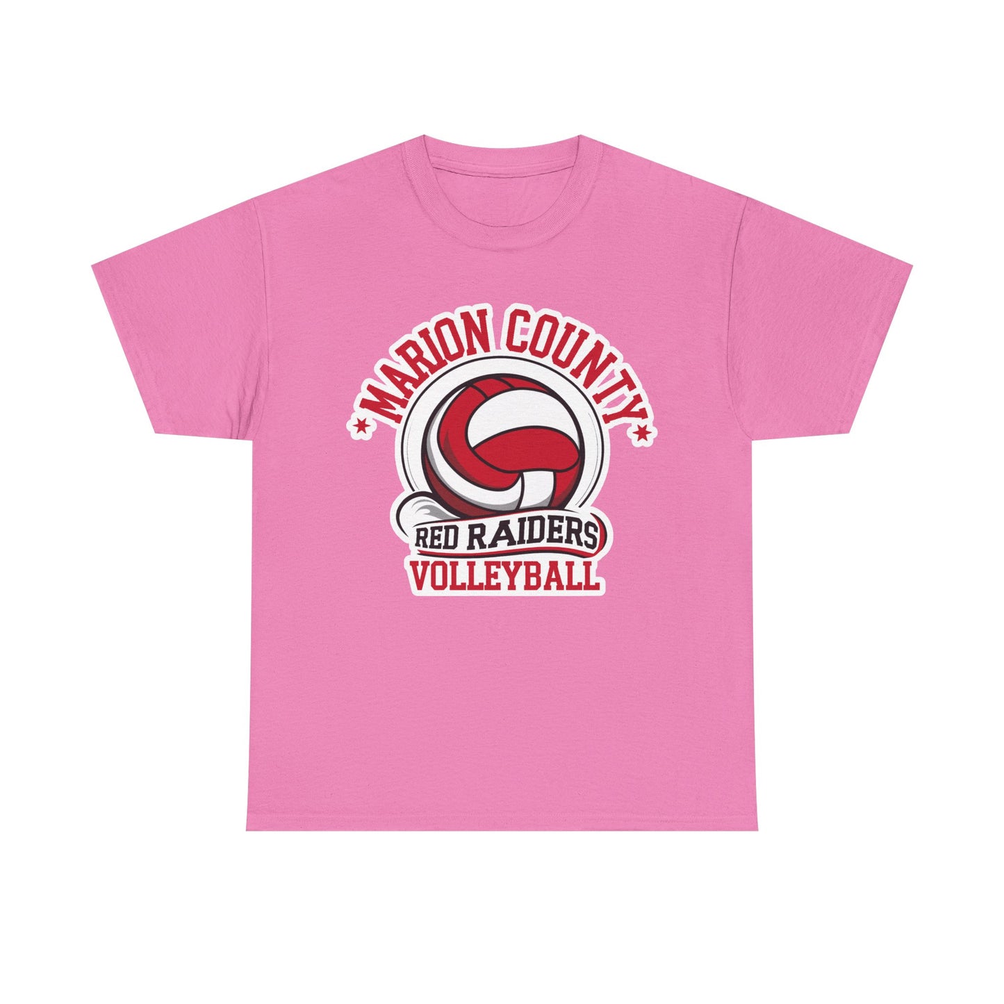 Adult Tee \ Marion County Red Raiders Volleyball \ MCV1