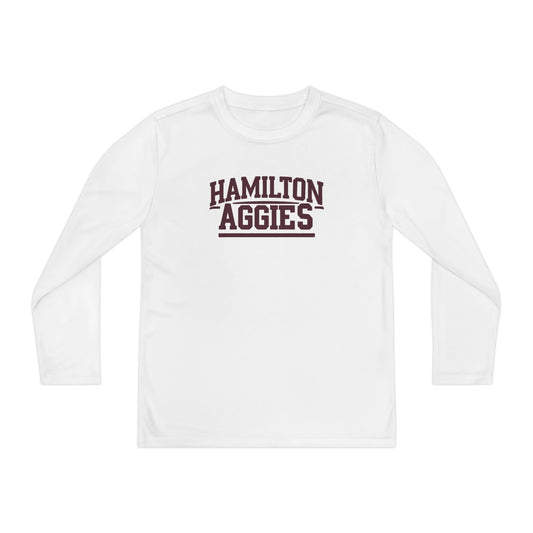 Youth Long Sleeve Tee \ Hamilton Aggies \ HA2