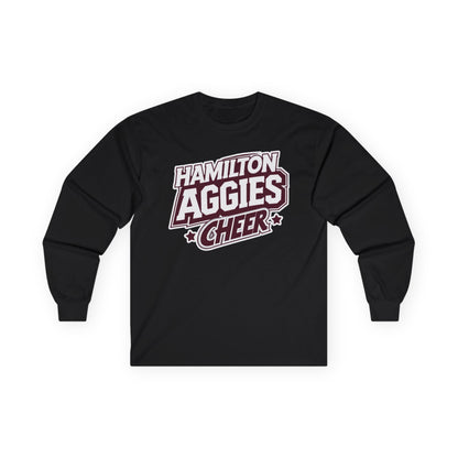 Adult Long Sleeve Tee \ Hamilton Aggies Cheer \ HAC1
