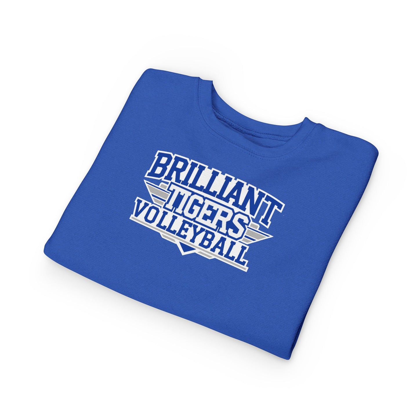 Toddler Crewneck Sweatshirt \ Brilliant Tigers Volleyball \ BTV2