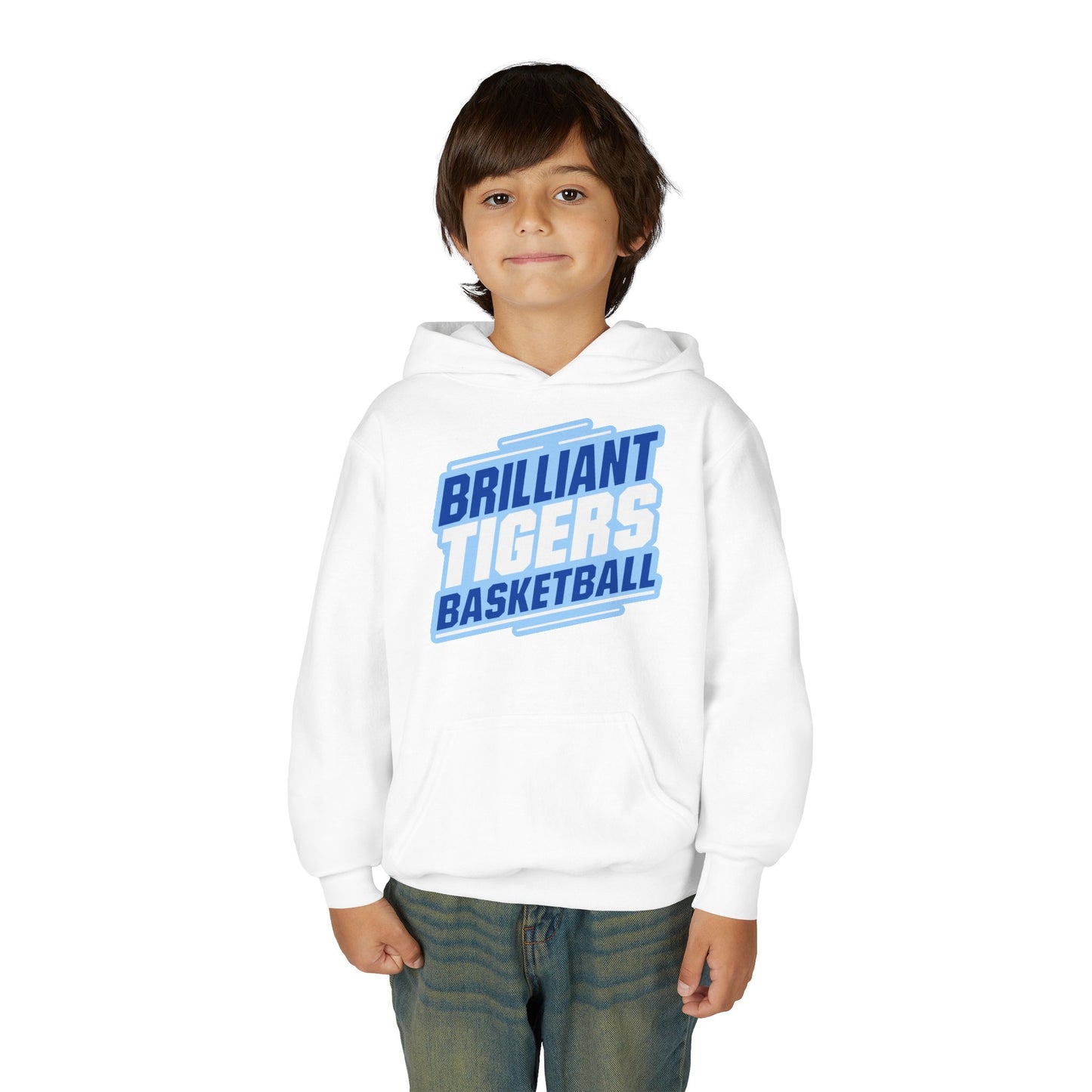 Youth Hoodie Sweatshirt \ Brilliant Tigers Basketball \ BTBK2