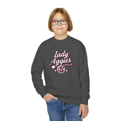 Youth Crewneck Sweatshirt \ Hamilton Aggies Basketball \ HABBG2