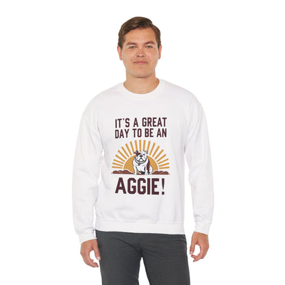 Adult Crewneck Sweatshirt \ It's a Great Day to be a Aggie! \ GDA4