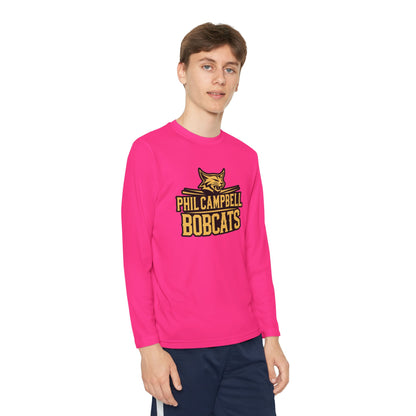 Youth Long Sleeve Tee \ Phil Campbell Bobcats \ PCB2