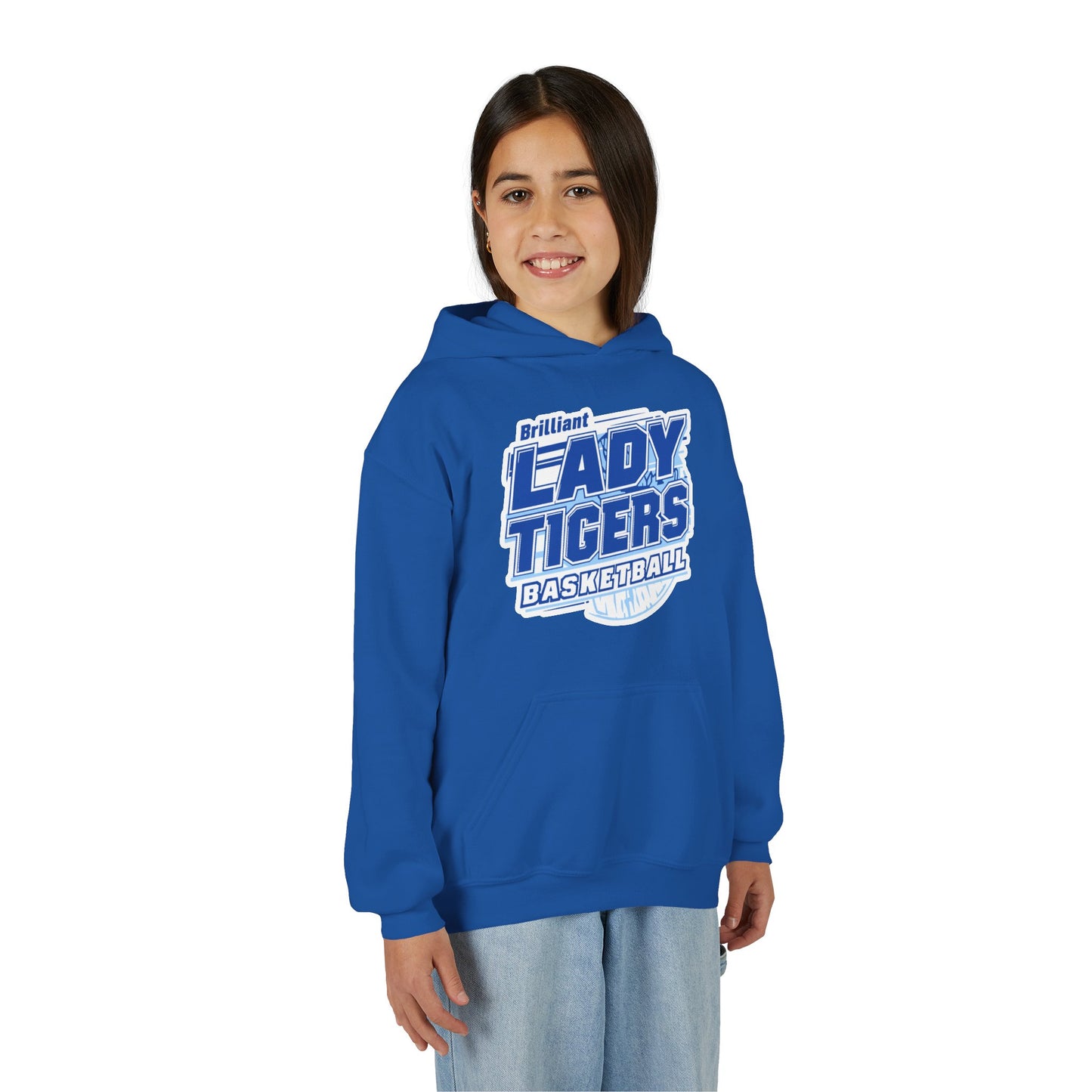 Youth Hoodie Sweatshirt \ Brilliant Tigers Basketball \ BTBKG2