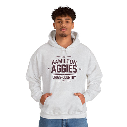 Adult Hooded Sweatshirt \ Hamilton Aggies Cross-Country \ HCC1