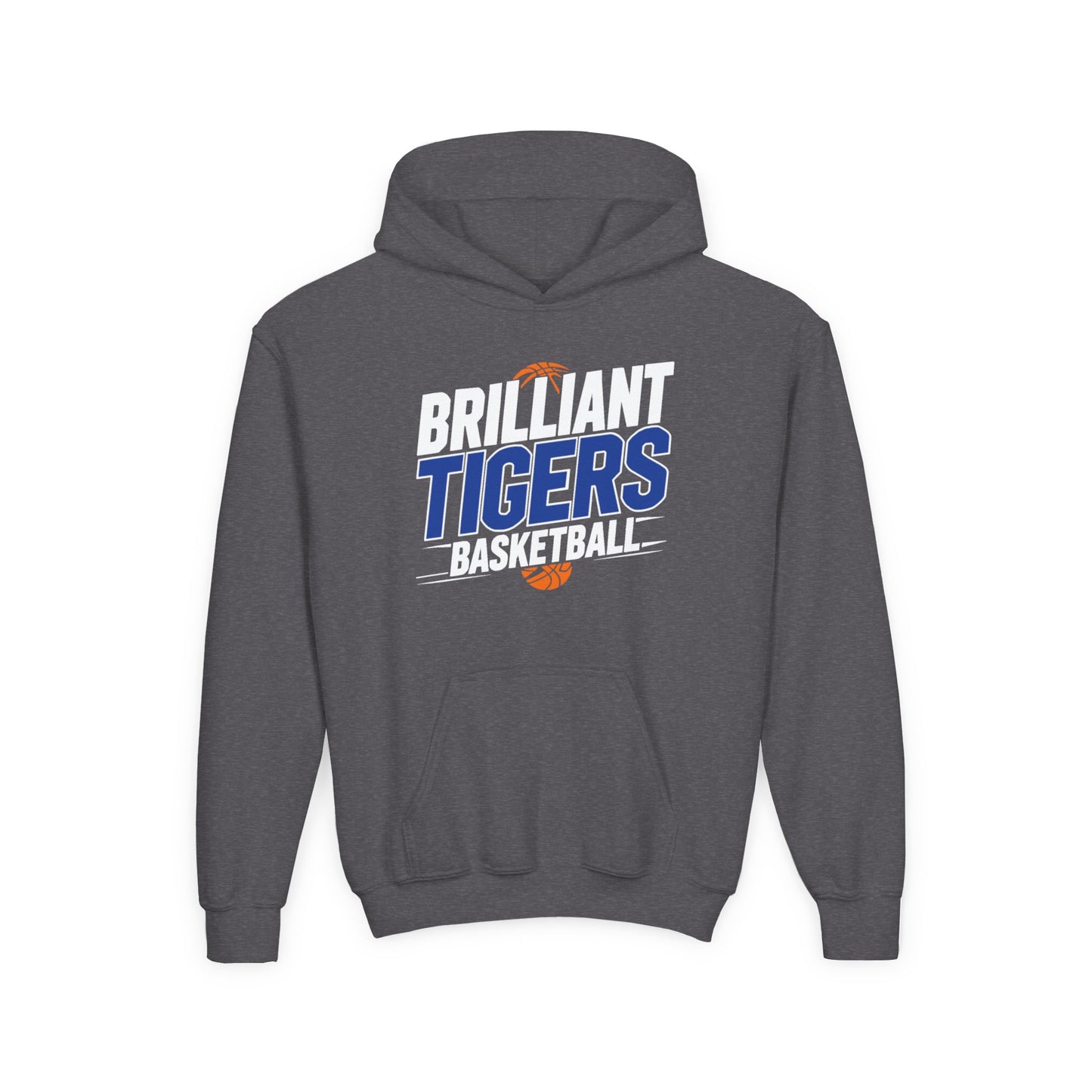 Youth Hoodie Sweatshirt \ Brilliant Tigers Basketball \ BTBK1