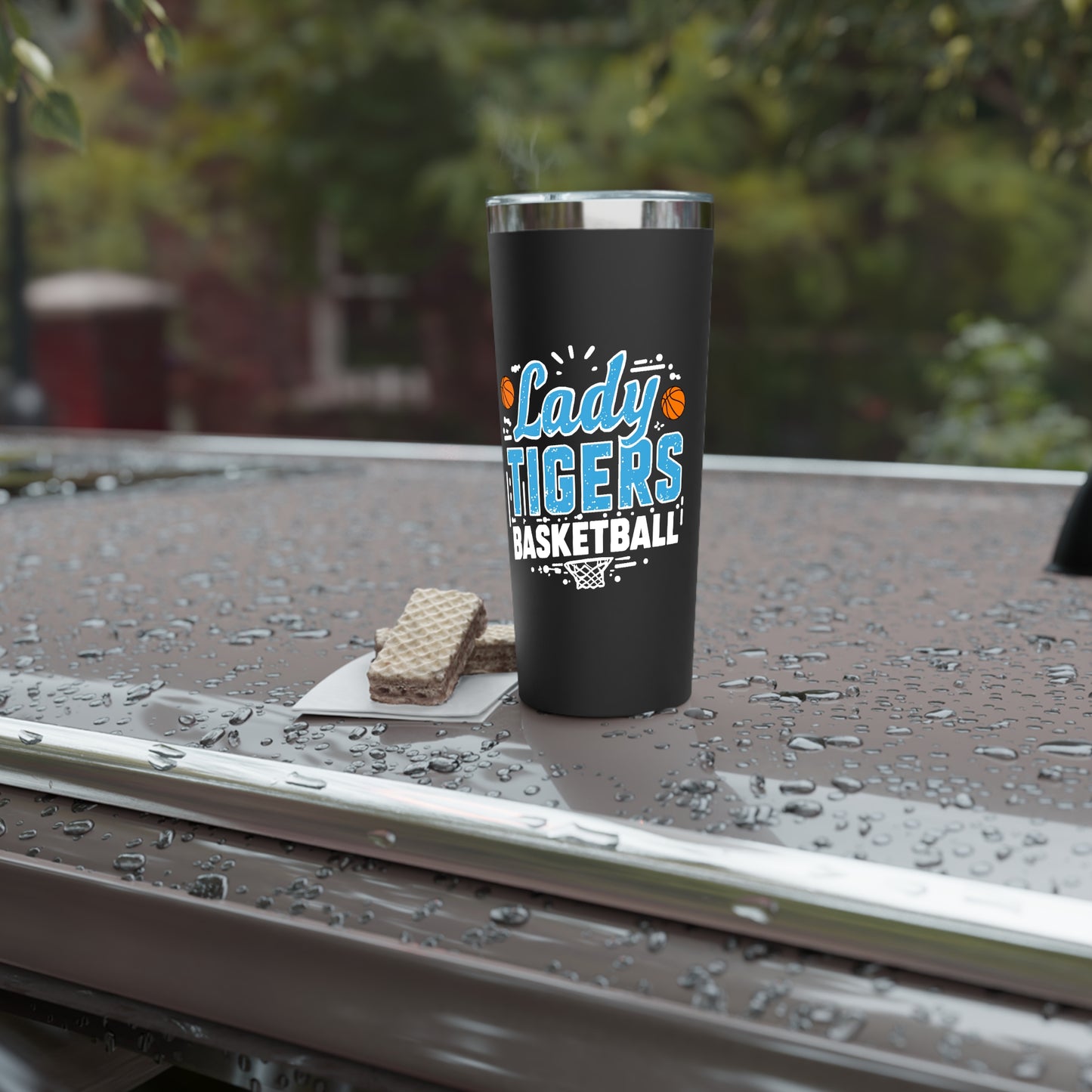 22oz Copper Insulated Tumbler \ Brilliant Tigers Basketball \ BTBKG1