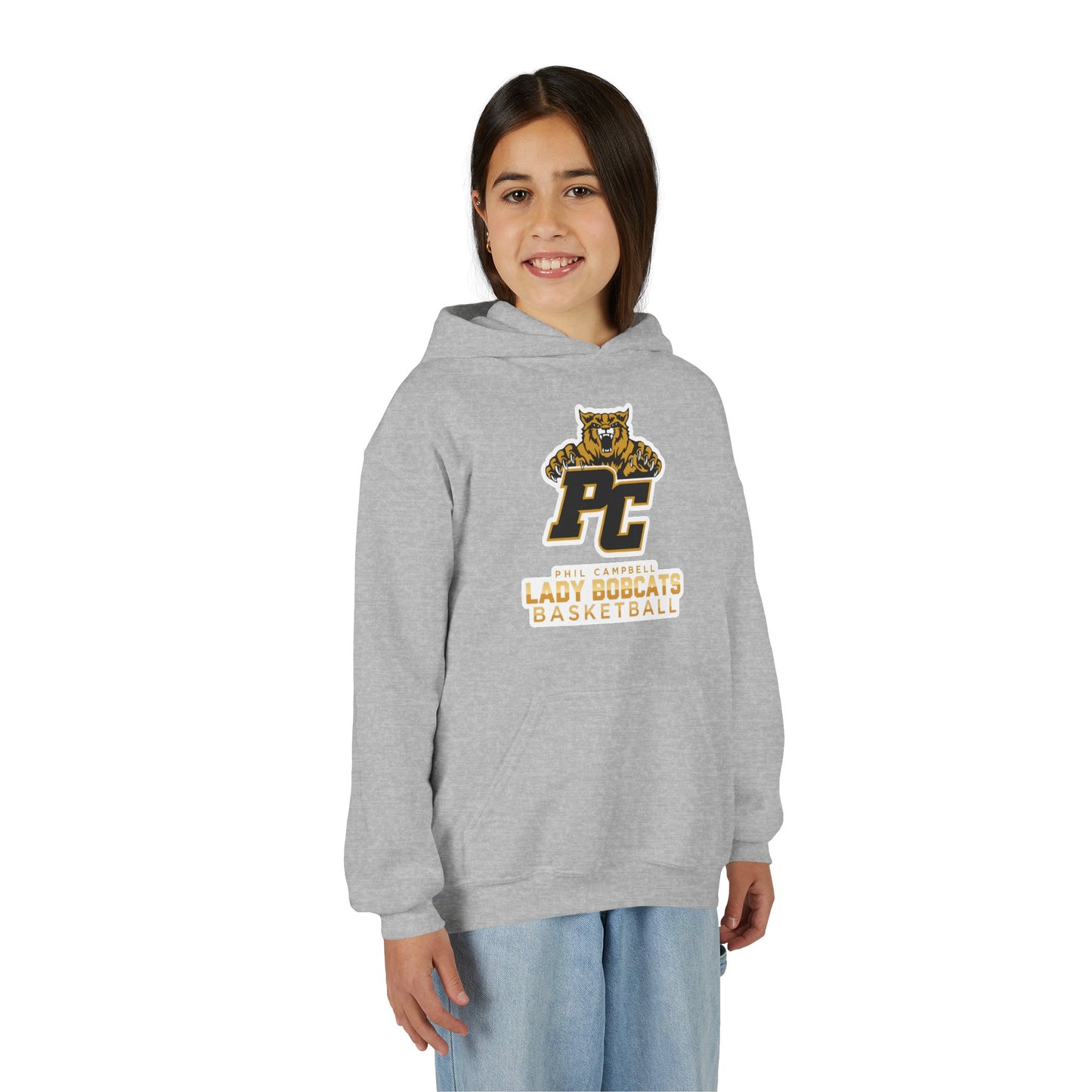 Youth Hoodie Sweatshirt \ Phil Campbell Bobcats Basketball \ PCBBKG1