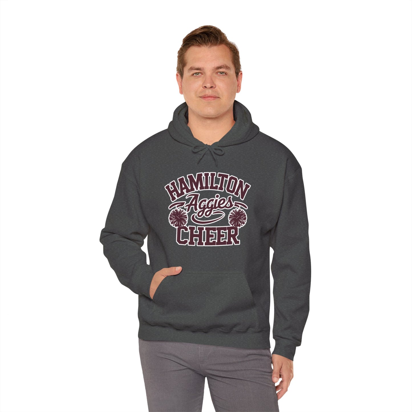 Adult Hoodie Sweatshirt \ Hamilton Aggies Cheer \ HAC2