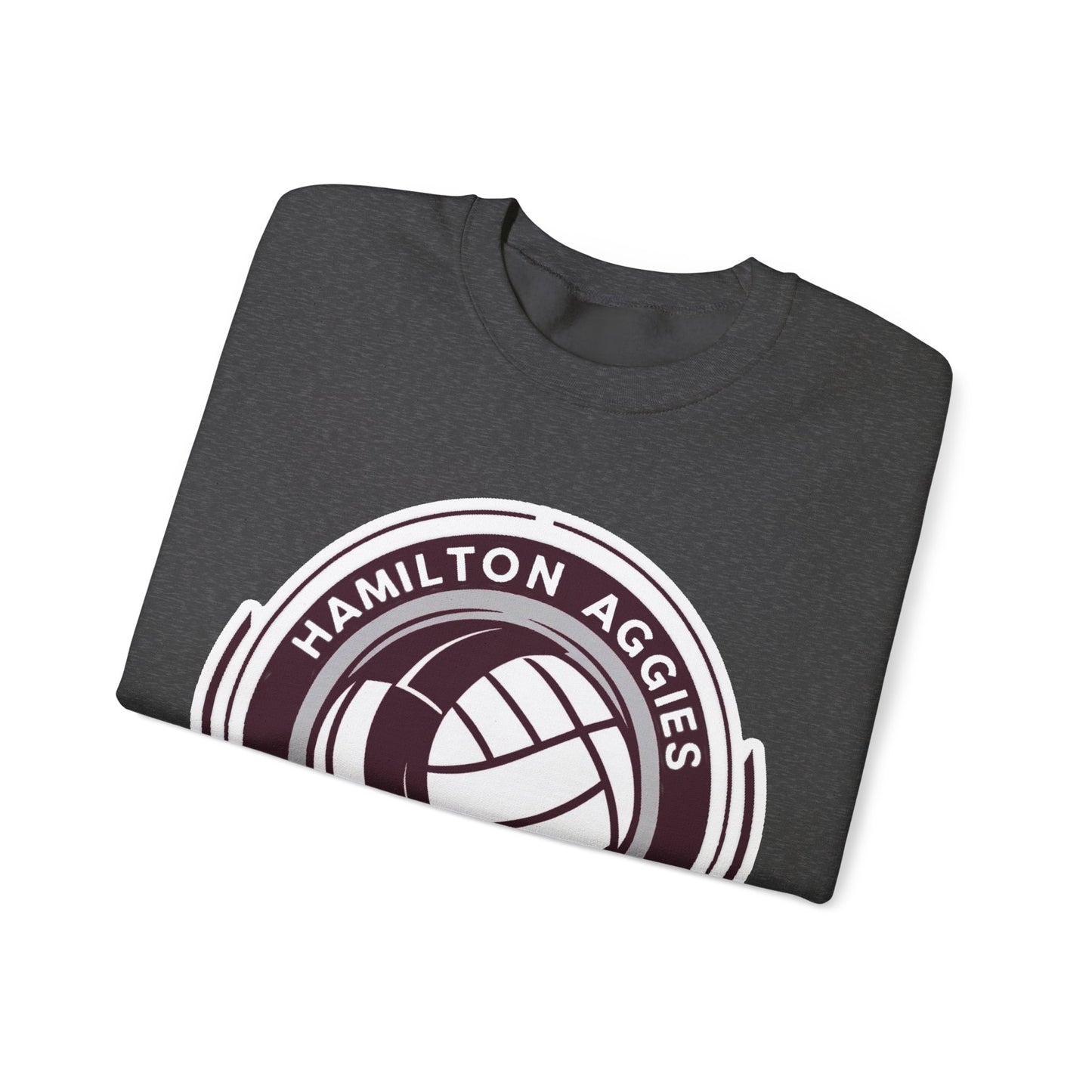 Adult Crewneck Sweatshirt \ Hamilton Aggies Volleyball \ HAV1