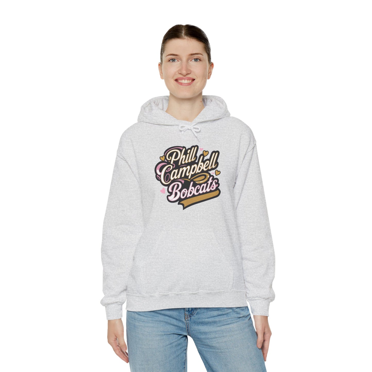 Adult Hoodie Sweatshirt \ Phill Campbell Bobcats \ PCBG1
