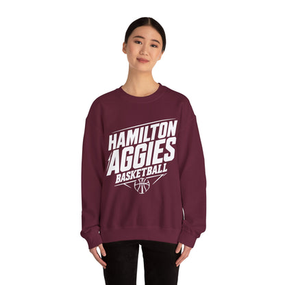 Adult Crewneck Sweatshirt \ Hamilton Aggies Basketball \ HABB2