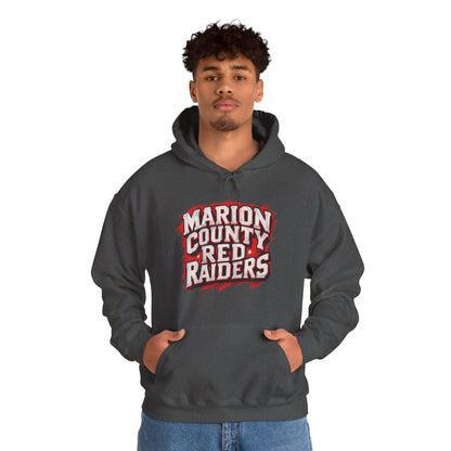 Adult Hoodie Sweatshirt \ Marion County Red Raiders \ MC1