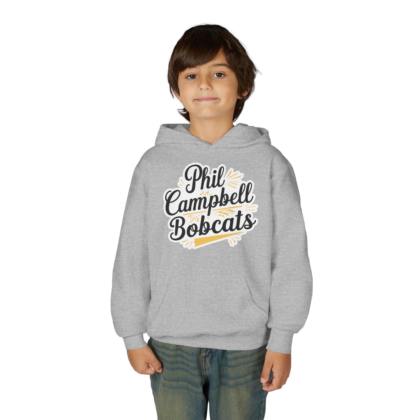 Youth Hoodie Sweatshirt \ Phil Campbell Bobcats \ PCBG2