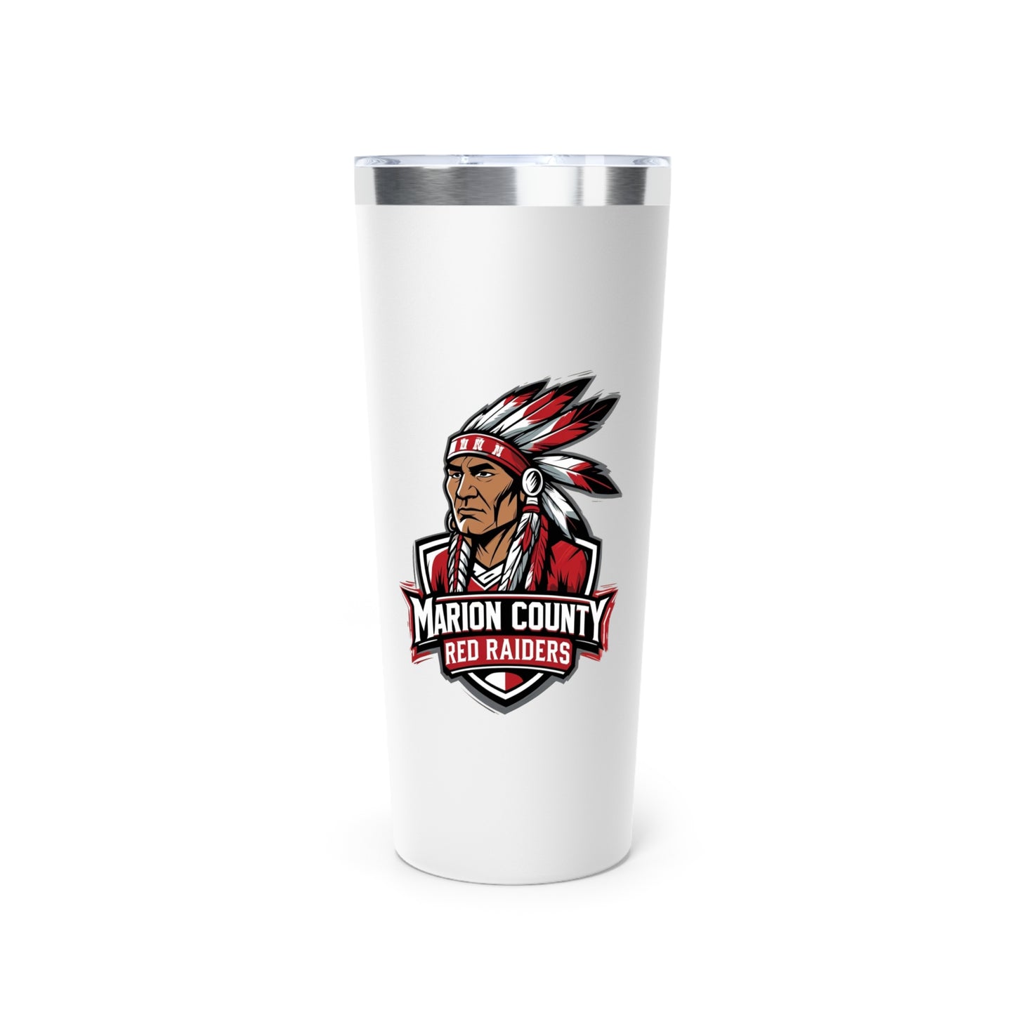 22oz Copper Insulated Tumbler \ Marion County Red Raiders \ MC2