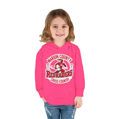 Toddler Hoodie Sweatshirt \ Marion County Red Raiders Cross-Country \ MCCC2