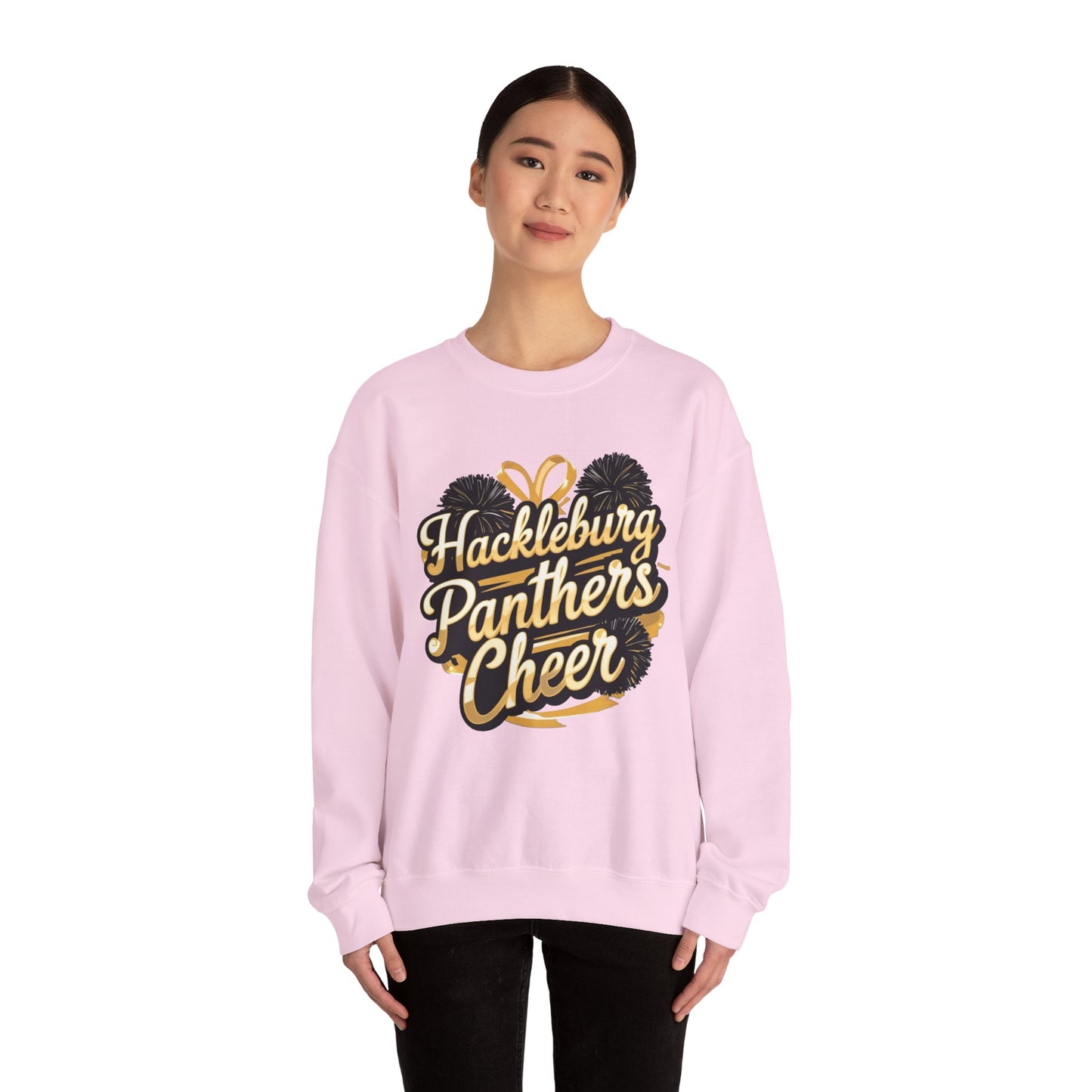 Adult Crewneck Sweatshirt \ Hackleburg Panthers Cheer \ HPC2