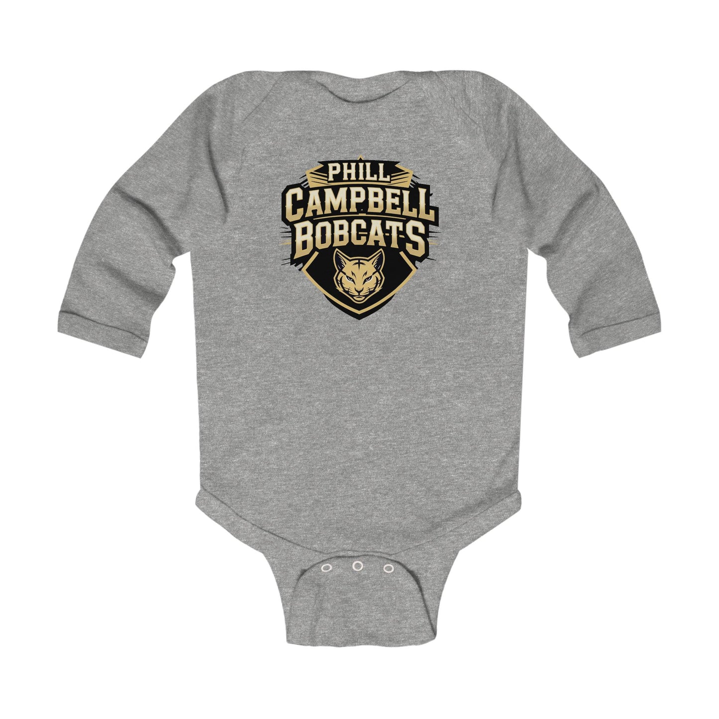 Long Sleeve Baby Bodysuit \ Phill Campbell Bobcats \ PCB1