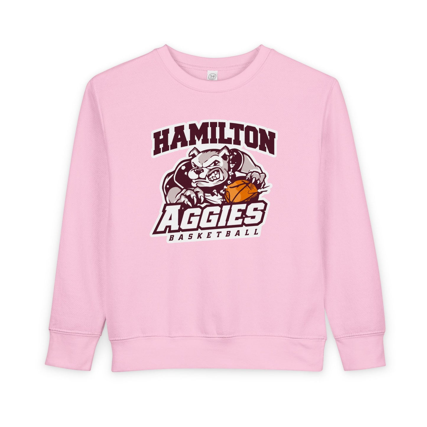 Toddler Crewneck Sweatshirt \ Hamilton Aggies Basketball \ HABB1