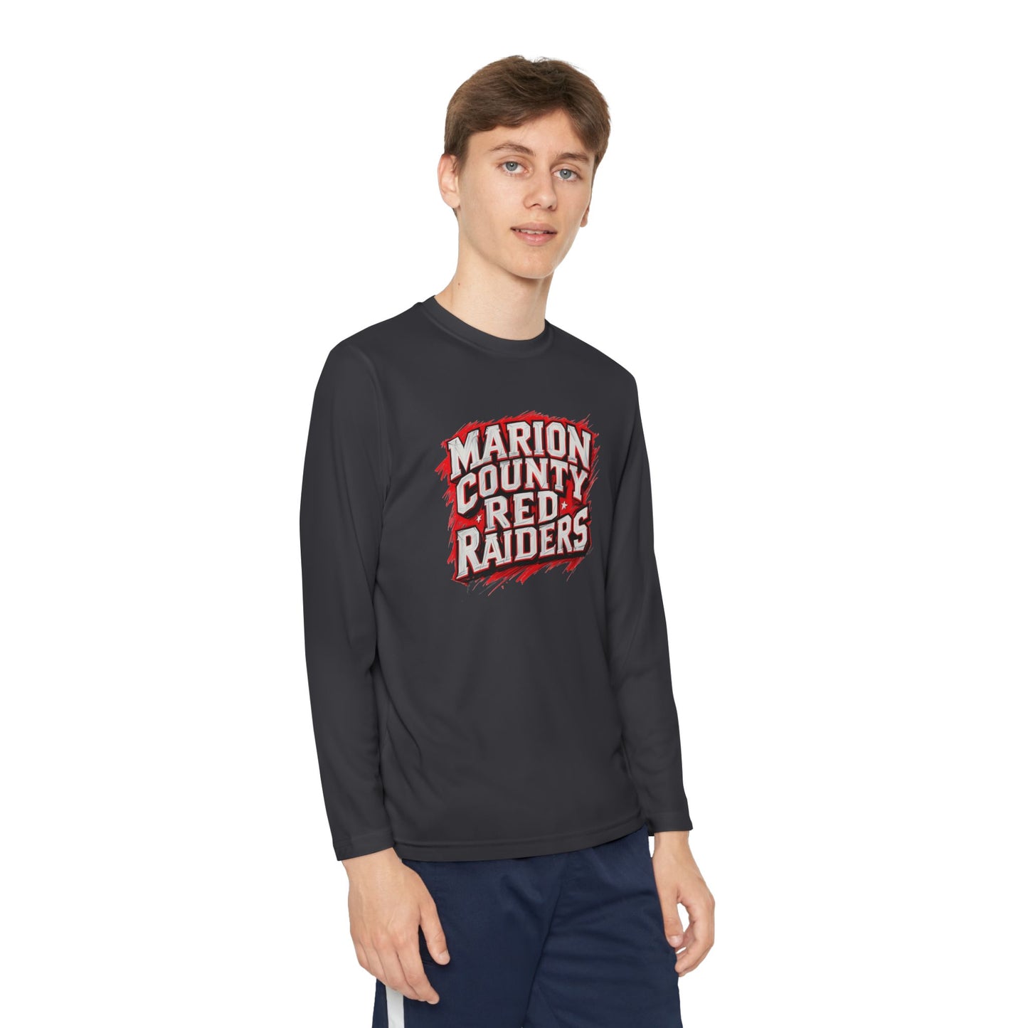 Youth Long Sleeve Tee \ Marion County Red Raiders \ MC1