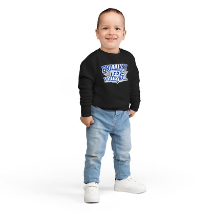 Toddler Crewneck Sweatshirt \ Brilliant Tigers Volleyball \ BTV2
