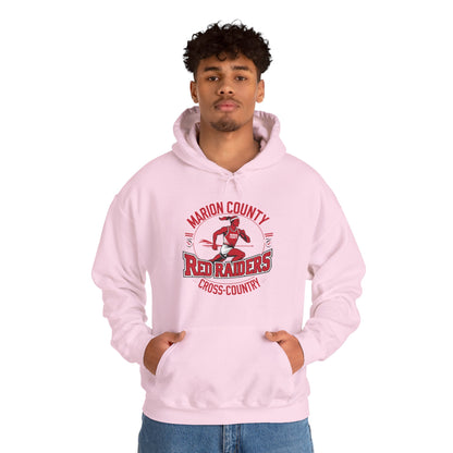 Adult Hoodie Sweatshirt \ Marion County Red Raiders Cross-Country \ MCCC2