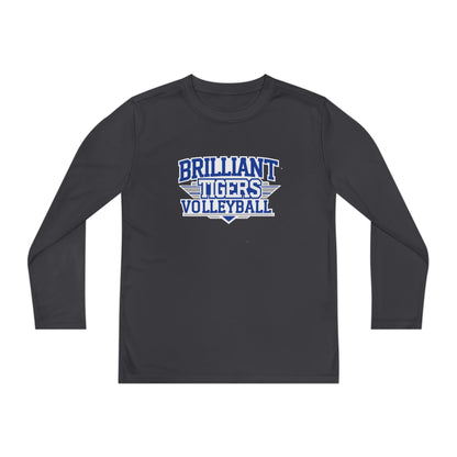 Youth Long Sleeve Tee \ Brilliant Tigers Volleyball \ BTV2