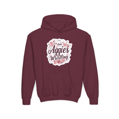 Youth Hoodie Sweatshirt \ Hamilton Aggies Wrestling \ HAWG1