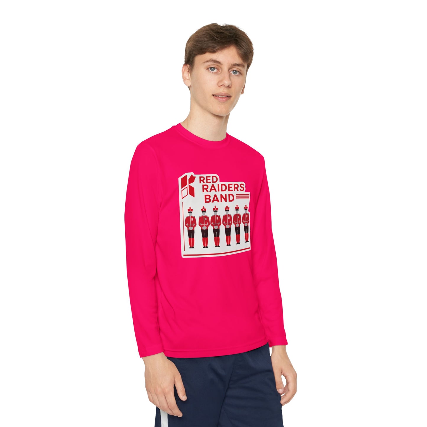 Youth Long Sleeve Tee \ Marion County Red Raiders Band \ MCB1