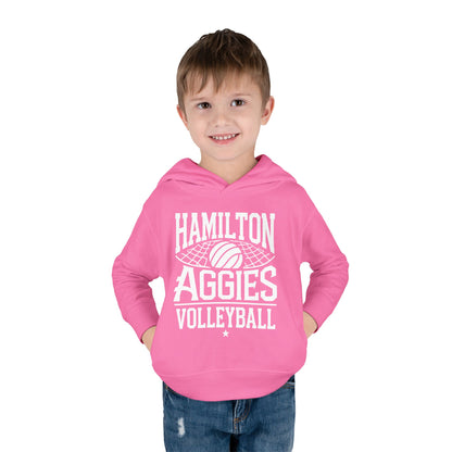 Toddler Hoodie Sweatshirt \ Hamilton Aggies Volleyball \ HAV2