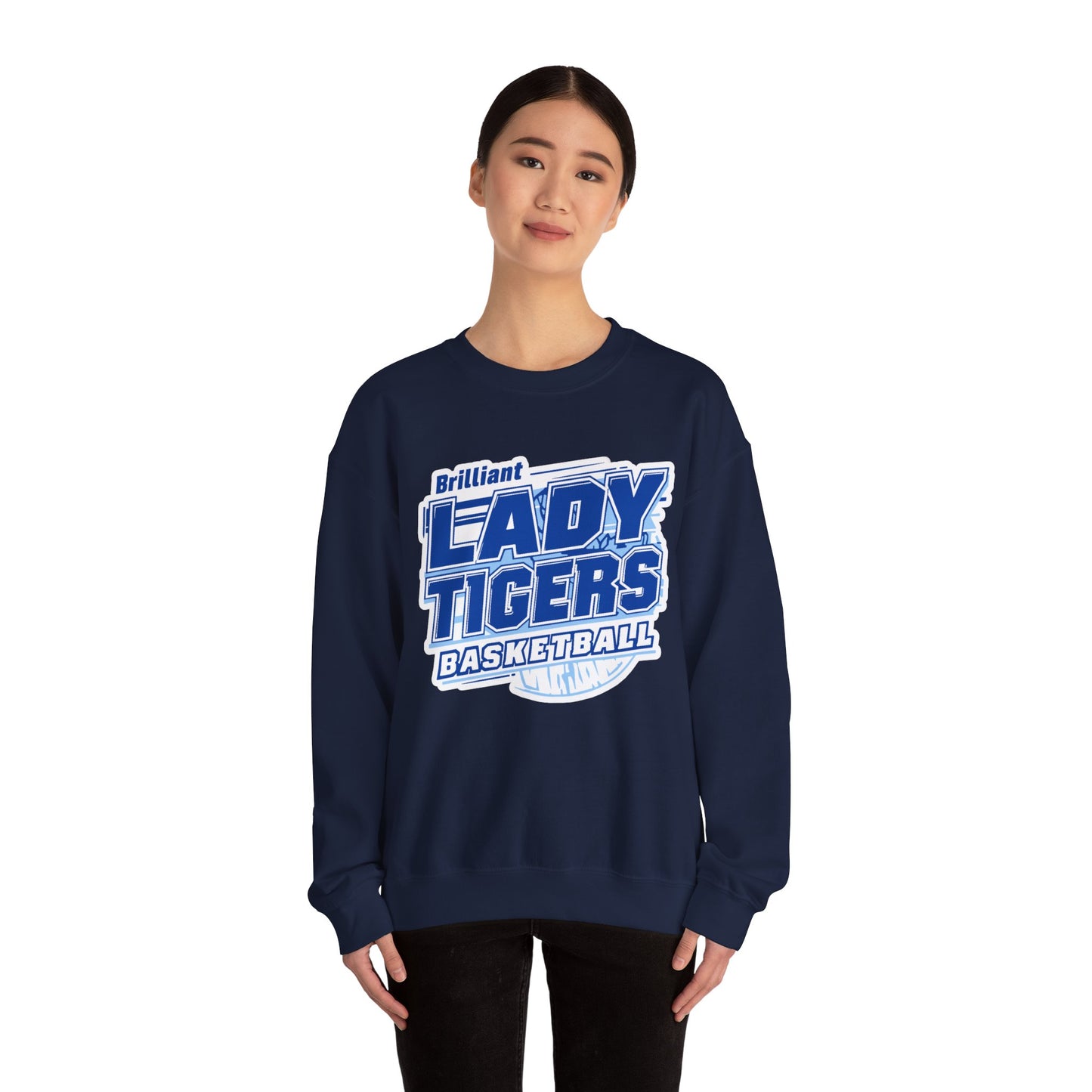 Adult Crewneck Sweatshirt \ Brilliant Tigers Basketball \ BTBKG2