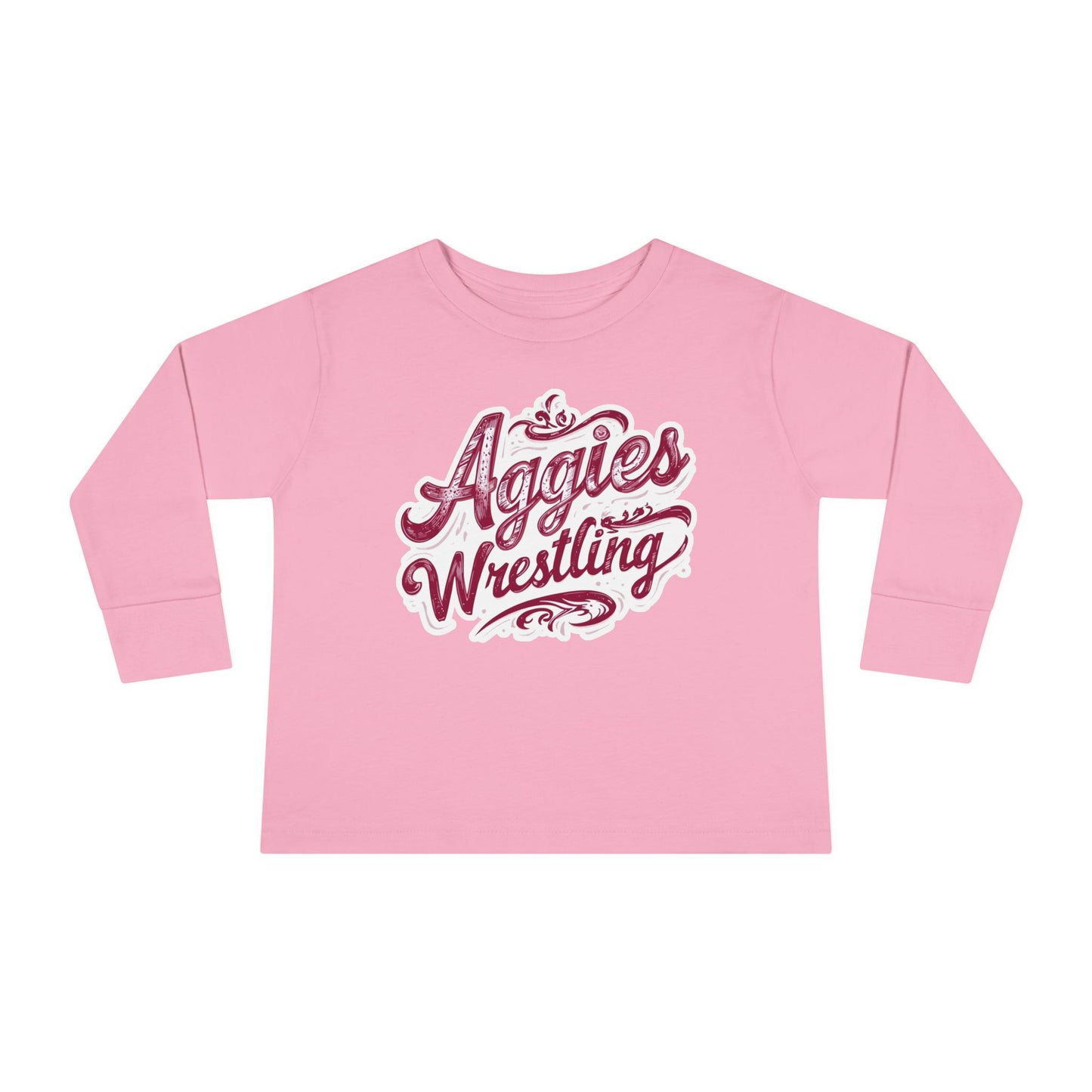 Toddler Long Sleeve Tee \ Hamilton Aggies Wrestling \ HAWG2