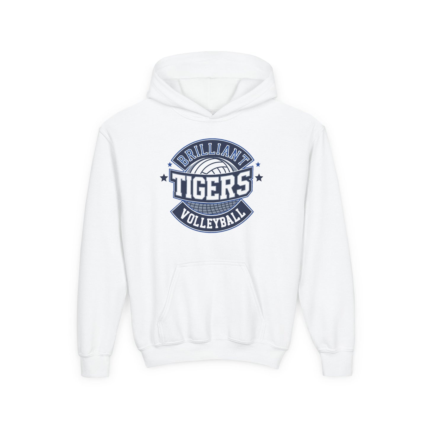 Youth Hoodie Sweatshirt \ Brilliant Tigers Volleyball \ BTV1