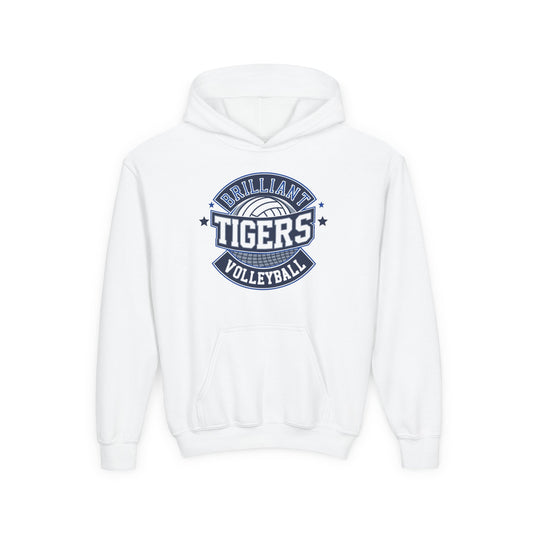 Youth Hoodie Sweatshirt \ Brilliant Tigers Volleyball \ BTV1