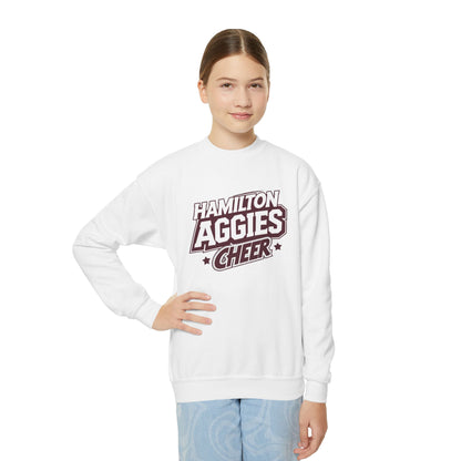 Youth Crewneck Sweatshirt \ Hamilton Aggies Cheer \ HAC1