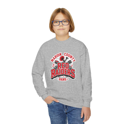 Youth Crewneck Sweatshirt \ Marion County Red Raiders Band \ MCB2