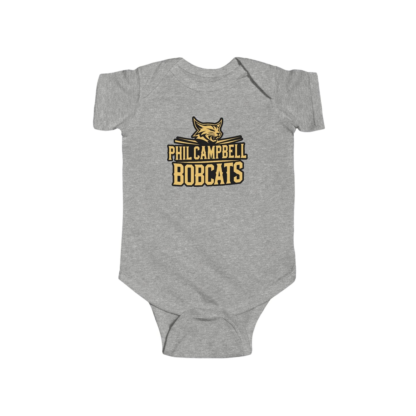 Short Sleeve Baby Bodysuit \ Phil Campbell Bobcats \ PCB2